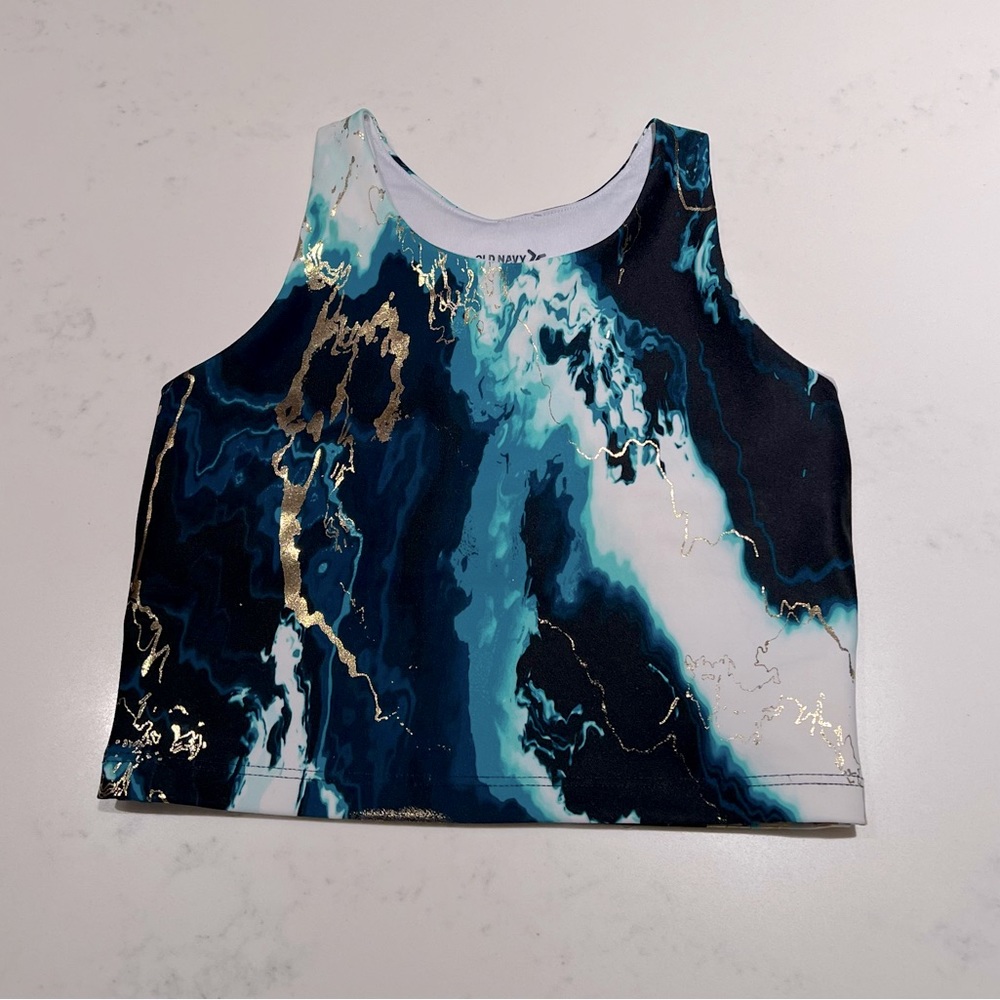 Old navy marble tank top size youth 6